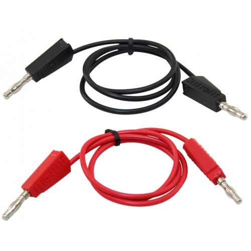 Oumefar Stackable Set Flexible Banana Plug Cable Test Lead for Multimeter Pack of 5