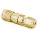 Brass Miniature Quick Connect Body, 0.05 Cv, 1/8 in. Swagelok Tube Fitting